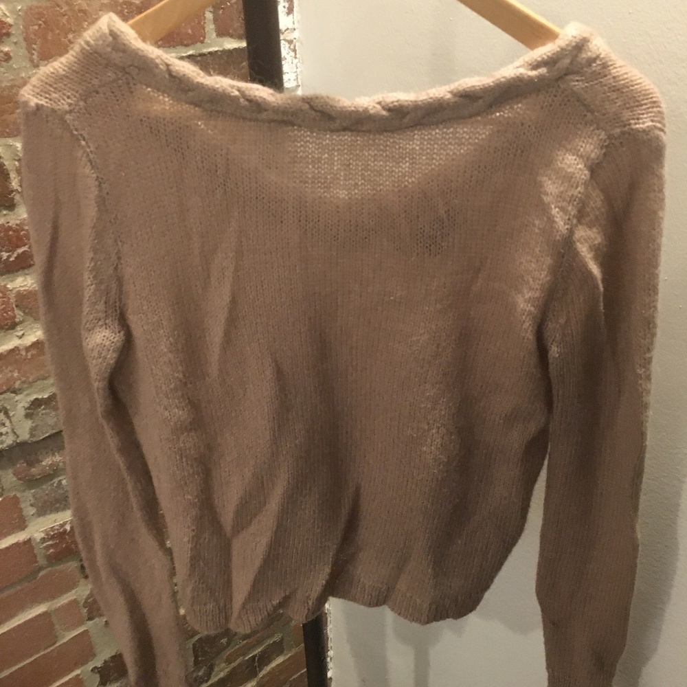Sezane camel sweater XS